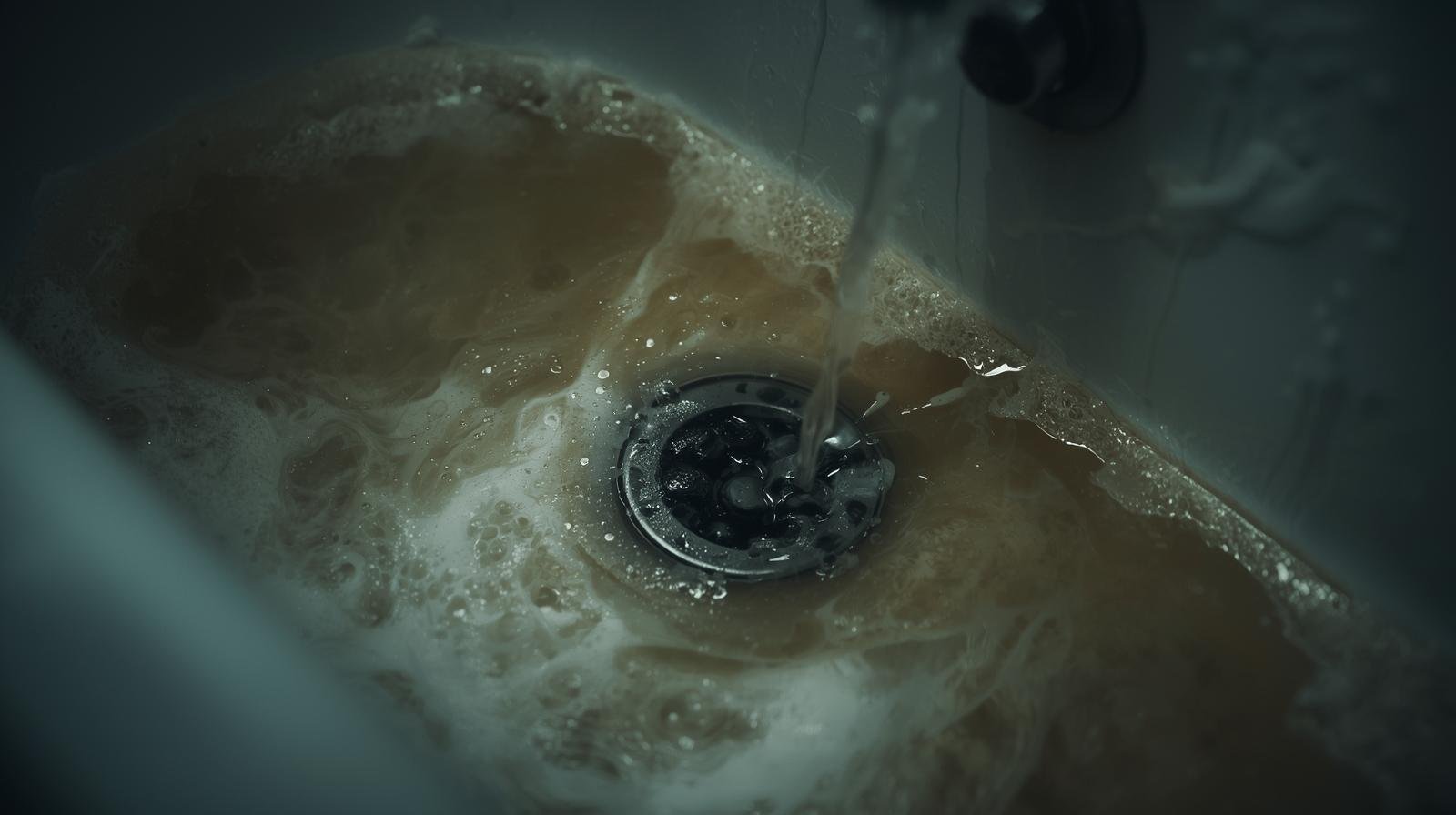 agua demorando para descer no ralo