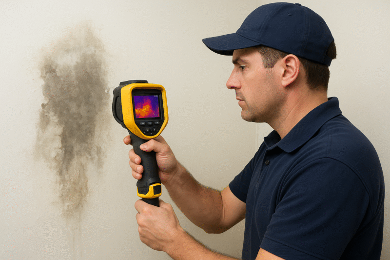 Diagnóstico de vazamento oculto feito pela equipe Socorro