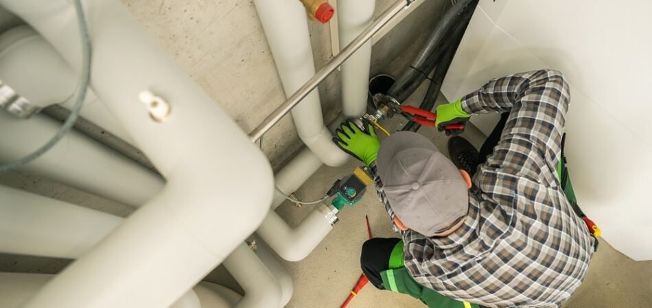 Técnico da Socorro realizando uma manutenção solicitada de desentupidora no Michel - Criciúma